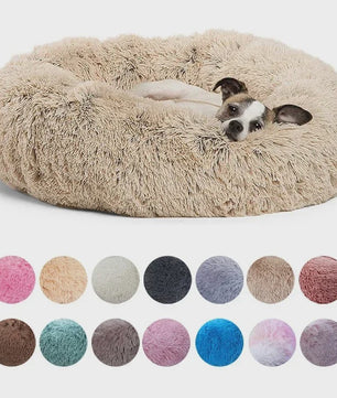 Luxe Pluche Hondenkussen & Kattenmand - Rond, Extra Zacht & Warm - 40-90cm
