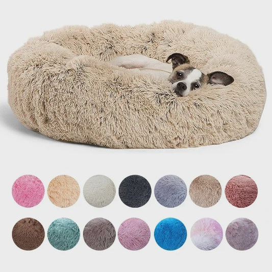 Luxe Pluche Hondenkussen & Kattenmand - Rond, Extra Zacht & Warm - 40-90cm