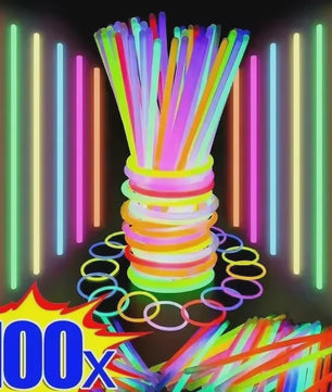 Glowsticks Multicolor 50/100 Stuks - Feestverlichting & Armbanden