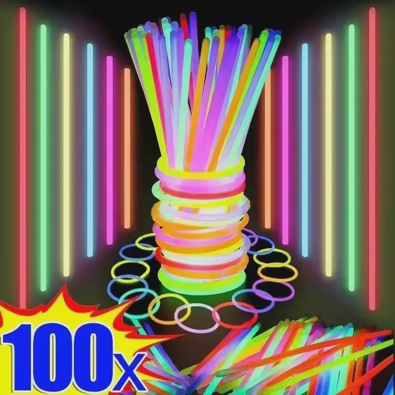 Glowsticks Multicolor 50/100 Stuks - Feestverlichting & Armbanden