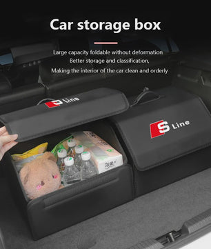 Opvouwbare Kofferbak Organizer Tas - S Line - Audi Auto Opbergbox