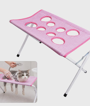 Opvouwbare Honden & Katten Grooming Hammock Stand - Sneldrogend Mesh voor Baden & Nagels Knippen