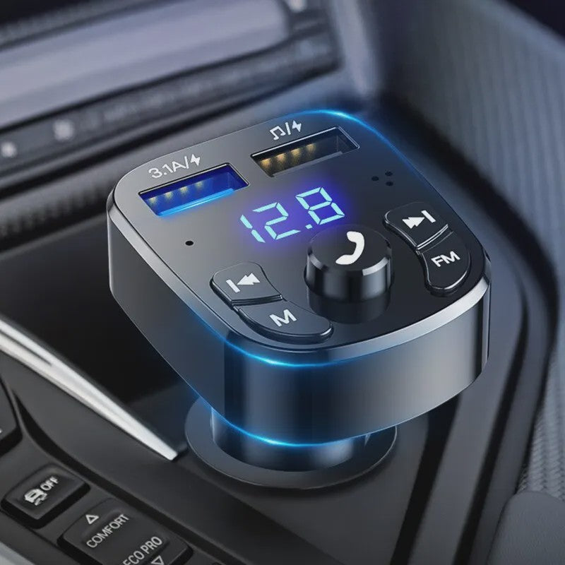 Auto MP3 Speler met Bluetooth 5.0, Dual USB Snellader en FM Transmitter