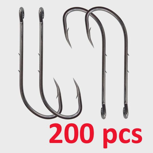 200x Karper Vis Haken - Baitholder, Barbed, Hoge Kwaliteit Koolstofstaal