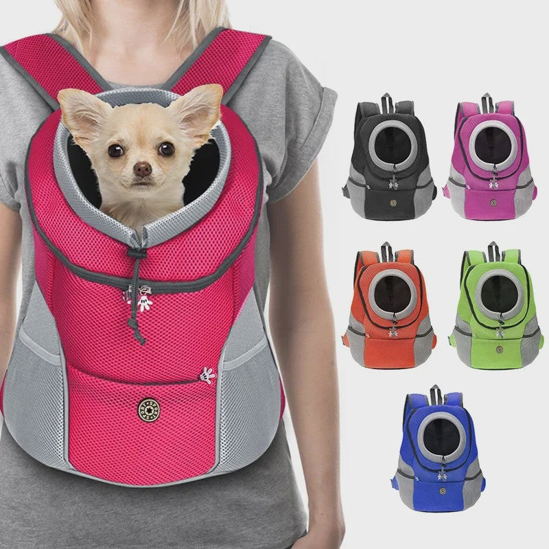 Ademende Honden Rugzak Carrier voor Katten en Kleine Honden - Verstelbaar & Veilig