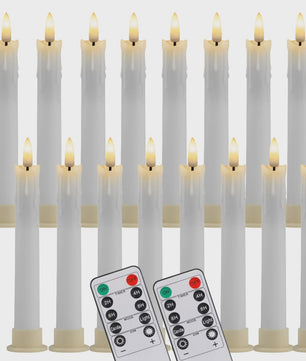 LED Flamlamp Kaarsen (6/18/24 stuks) met Afstandsbediening - Veilige Sfeerverlichting