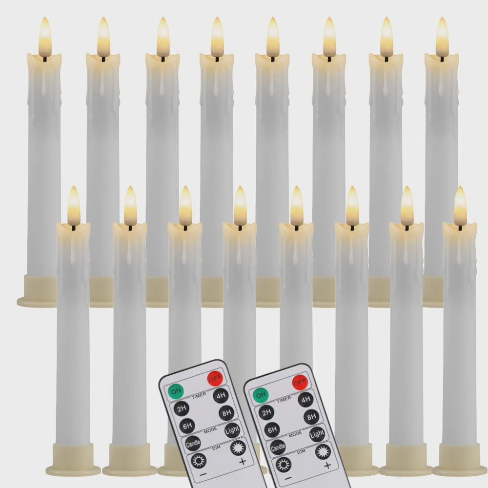 LED Flamlamp Kaarsen (6/18/24 stuks) met Afstandsbediening - Veilige Sfeerverlichting