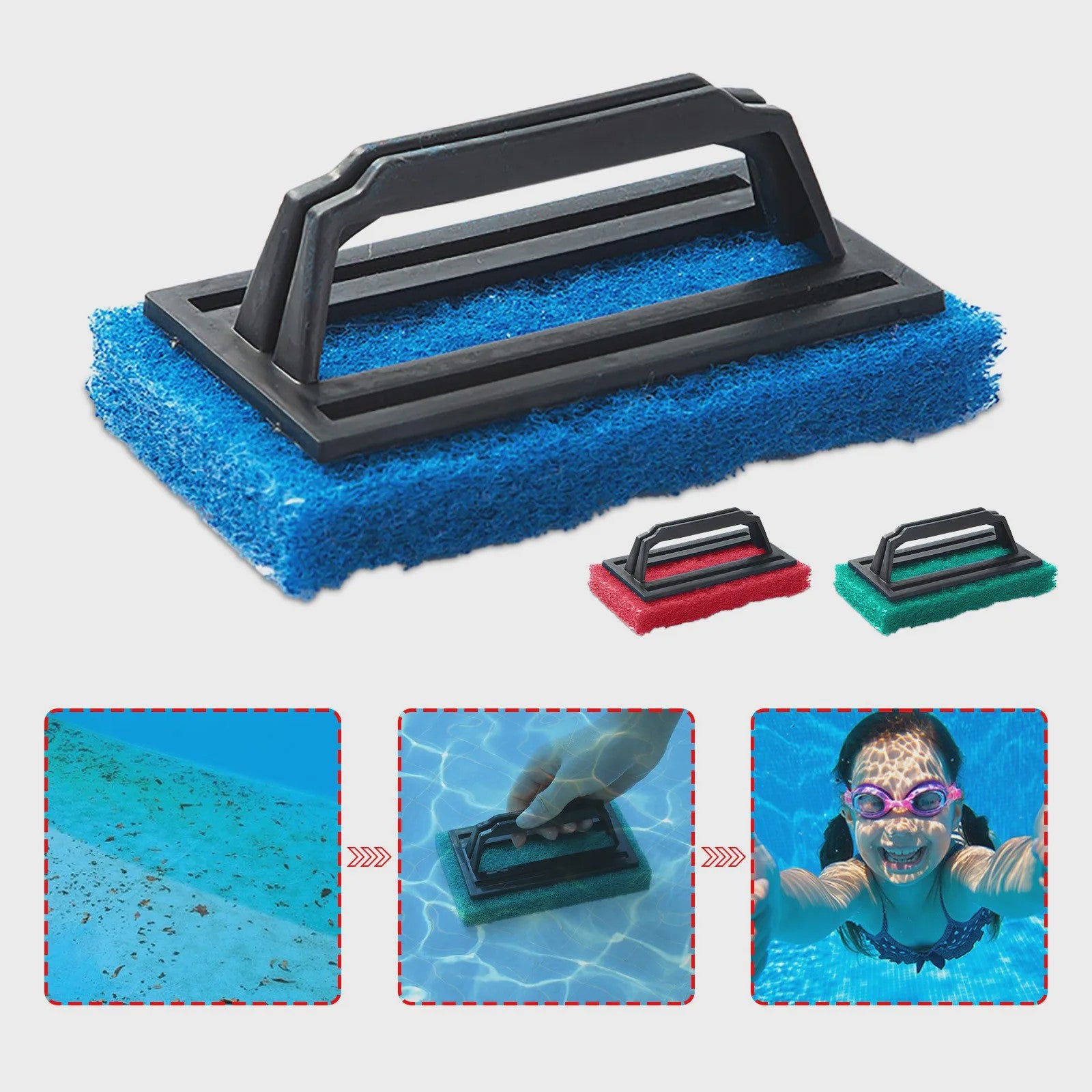 Zwembad Schoonmaak Spons met Handvat - Ideaal voor Jacuzzi en Zwembad Reiniging