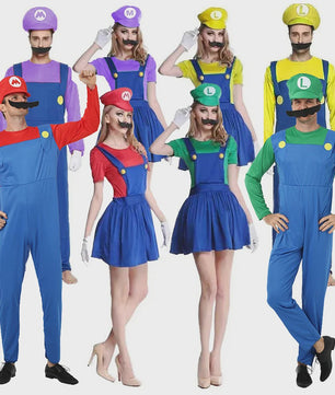 Super Mario & Luigi Cosplay Kostuum voor Volwassenen - Feest & Halloween