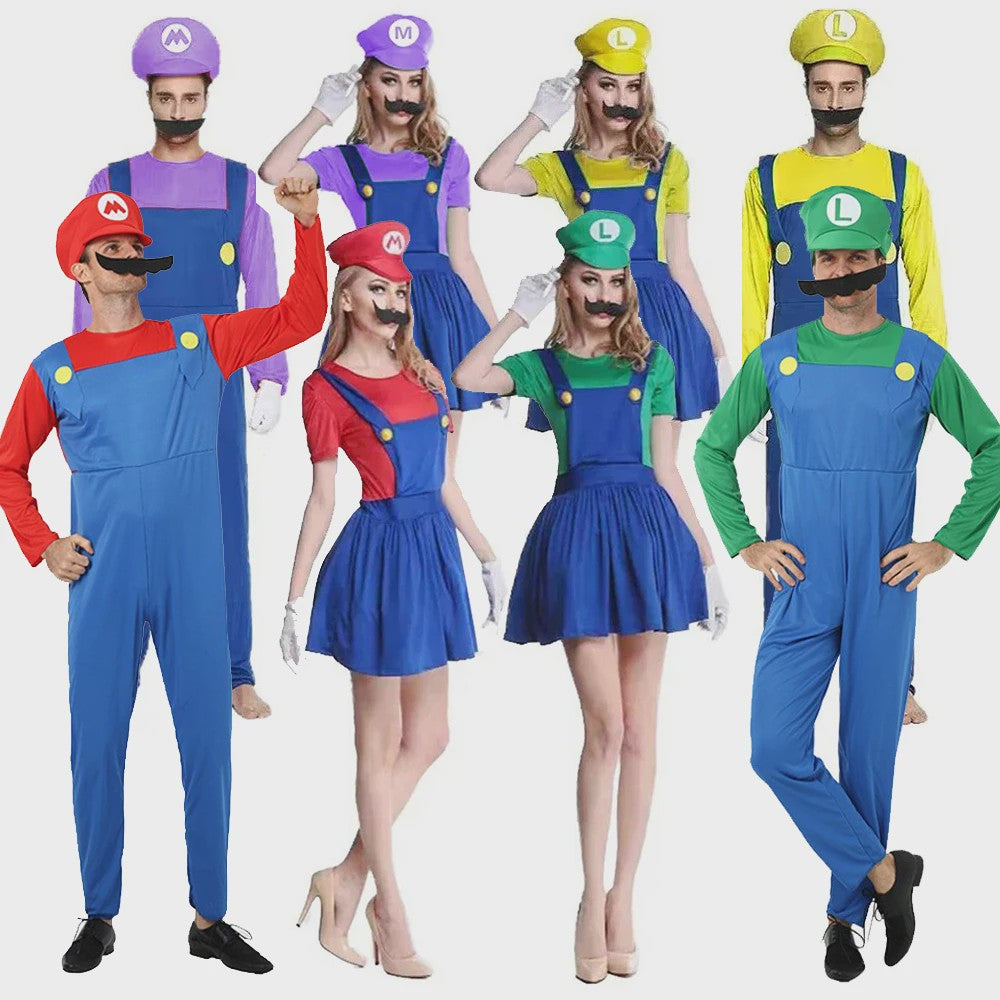 Super Mario & Luigi Cosplay Kostuum voor Volwassenen - Feest & Halloween