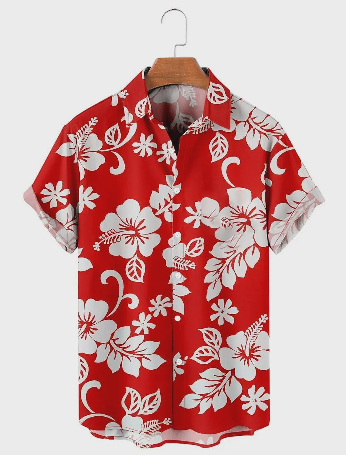 Heren Aloha Hawaï Hawaïaanse Bloemenprint Shirt Korte Mouw