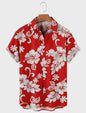 Heren Aloha Hawaï Hawaïaanse Bloemenprint Shirt Korte Mouw