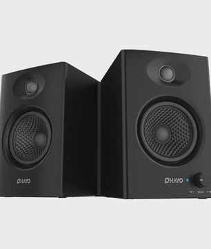 OHAYO C6 Actieve Boekenplank Speakers: 60W, Bluetooth 5.3, Glasvezel Unit, Multi-Input (USB/RCA/AUX) voor PC Gaming