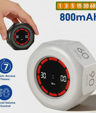 Visuele Flip Timer Kubus met LED Scherm & Gravity Sensor - Tijdmanagement Tool