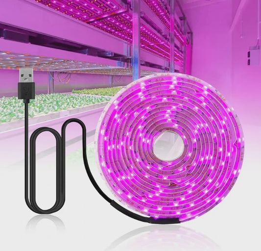 Full Spectrum LED Groeilamp USB - 0.5m, 1m, 2m - Plantenlamp voor Binnen, Kas & Hydroponics