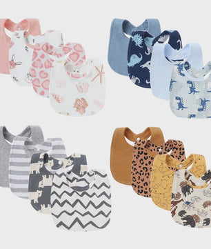 4-delige Baby Slab set met Cartoon Prints - Katoen - Voor Jongens & Meisjes