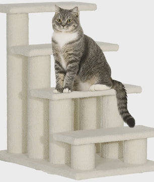 4-Taps Huisdier Trappetje - Comfortabele Klimhulp voor Katten en Honden