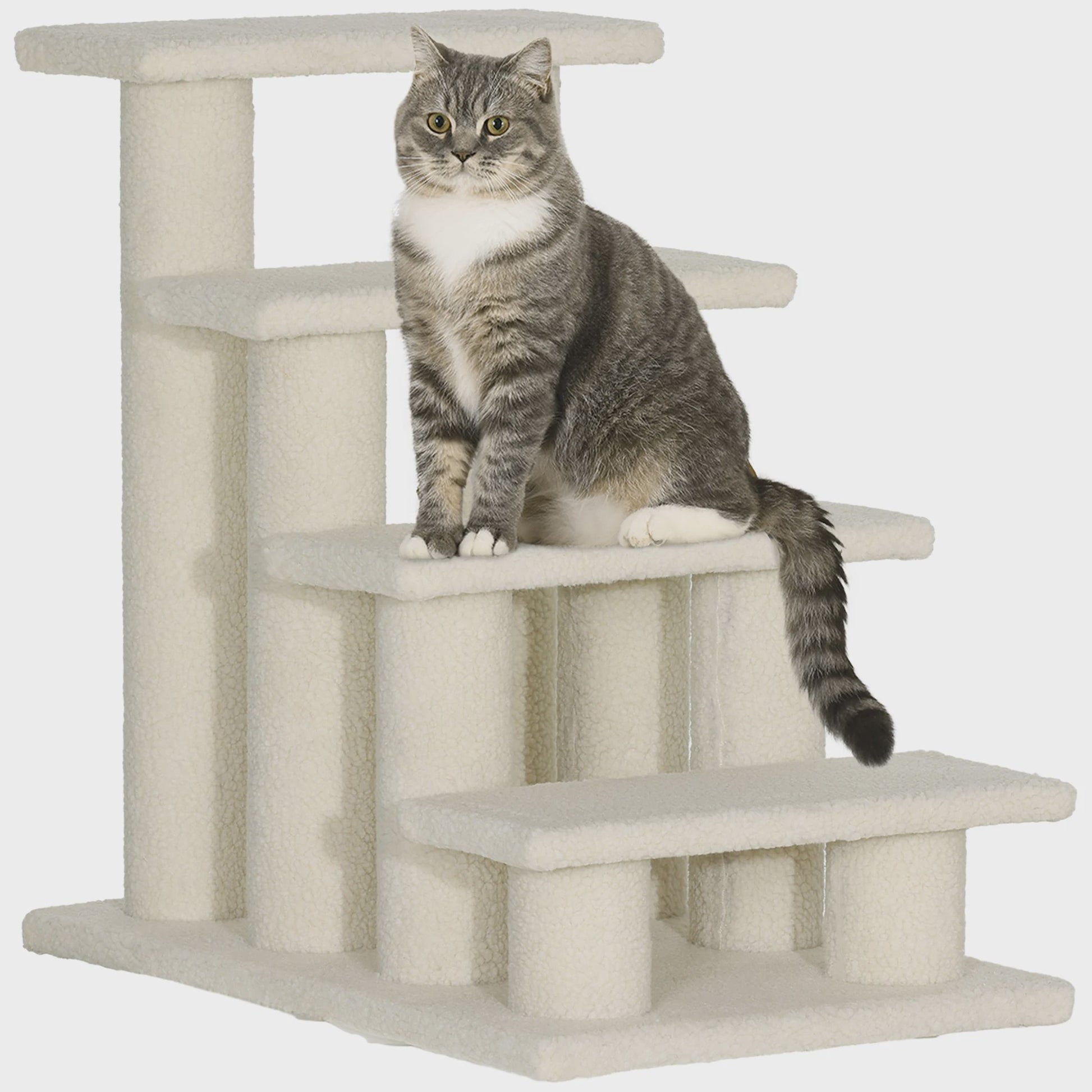 4-Taps Huisdier Trappetje - Comfortabele Klimhulp voor Katten en Honden