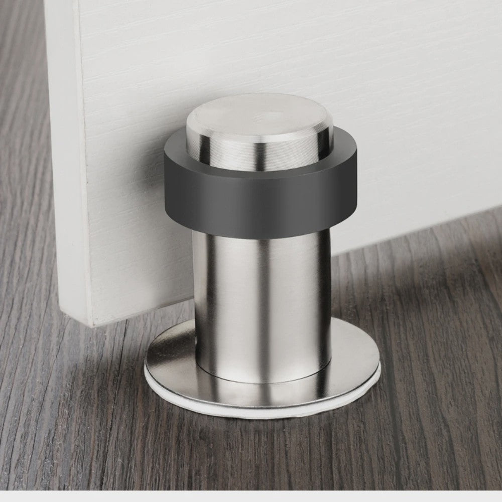 RVS Deurstoppers met Rubber - Duurzame Bescherming voor Vloer en Muur