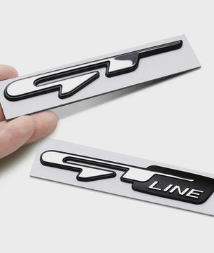 3D GT Line Embleem Badge Sticker - Stijlvolle Auto Accessoire voor Peugeot & Kia