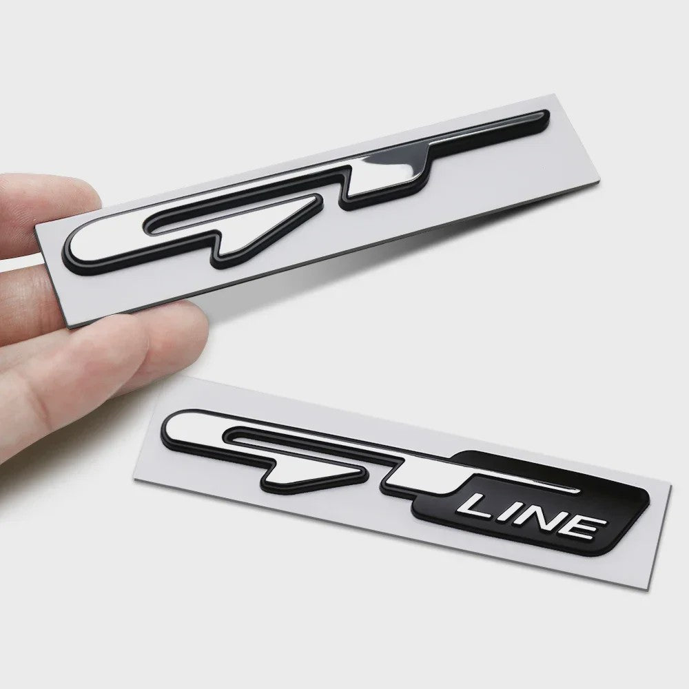 3D GT Line Embleem Badge Sticker - Stijlvolle Auto Accessoire voor Peugeot & Kia