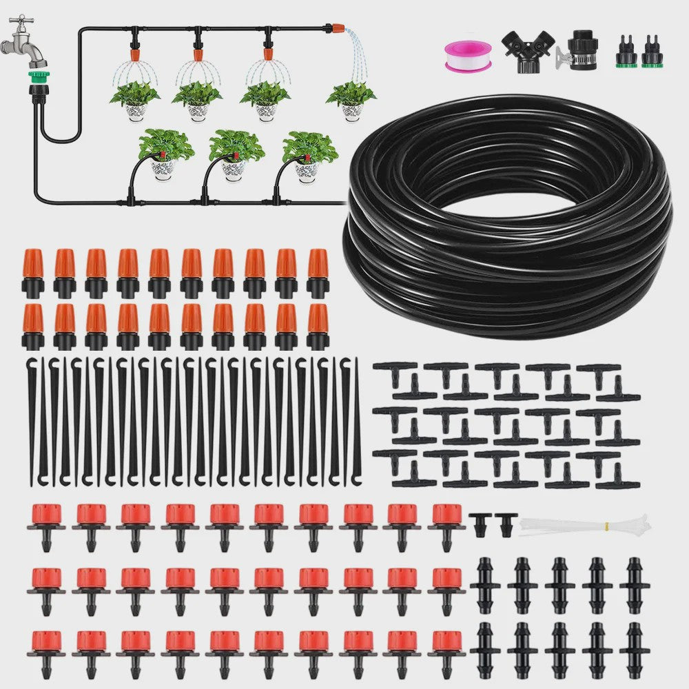 149-delige Drip Irrigatie Systeem Kit - 30 Meter Tuinslang voor Efficiënte Watergift