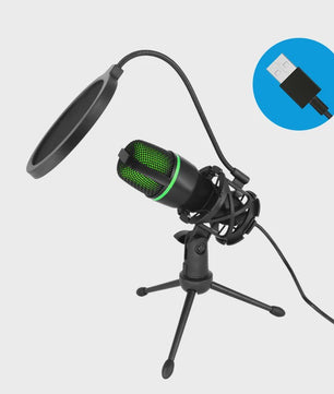 Professionele USB Condensator Microfoon voor PC, Laptop, Streaming, Gaming & Podcasts