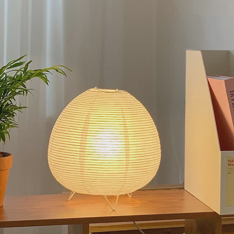 Wabi Sabi LED Tafellamp - Sfeervolle Scandinavische Verlichting voor Slaapkamer, Woonkamer en Bureau