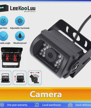 Waterdichte Achteruitrijcamera met Nachtzicht en 10M Kabel voor Vrachtwagen, Camper, Bus