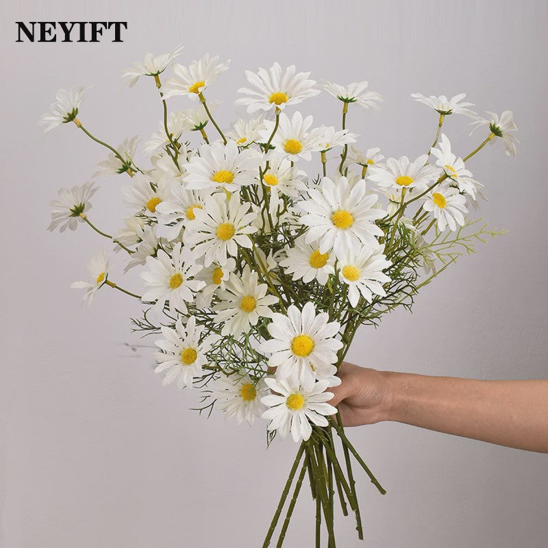 Kunstboeket Margrieten (3/5/10 stuks) - Zijde Kunstbloemen voor Decoratie