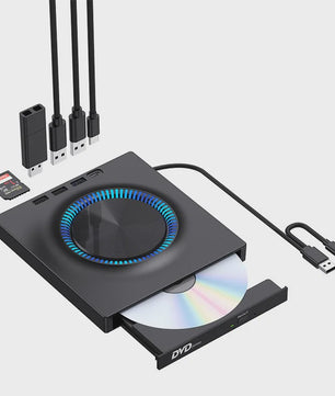 Draagbare Externe USB 3.0 Blu-ray/DVD Brander voor Laptop & Desktop