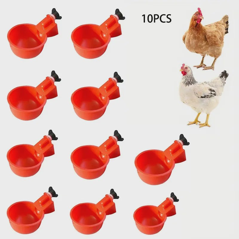 10x Automatische Kippen Drinkbakjes - Zelfwaterend voor Pluimvee en Kleine Vee