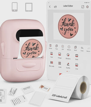 Marklife P50 Protable Thermische Label Printer - Draadloos, Bluetooth, Zelfklevend voor Kantoor & Keuken