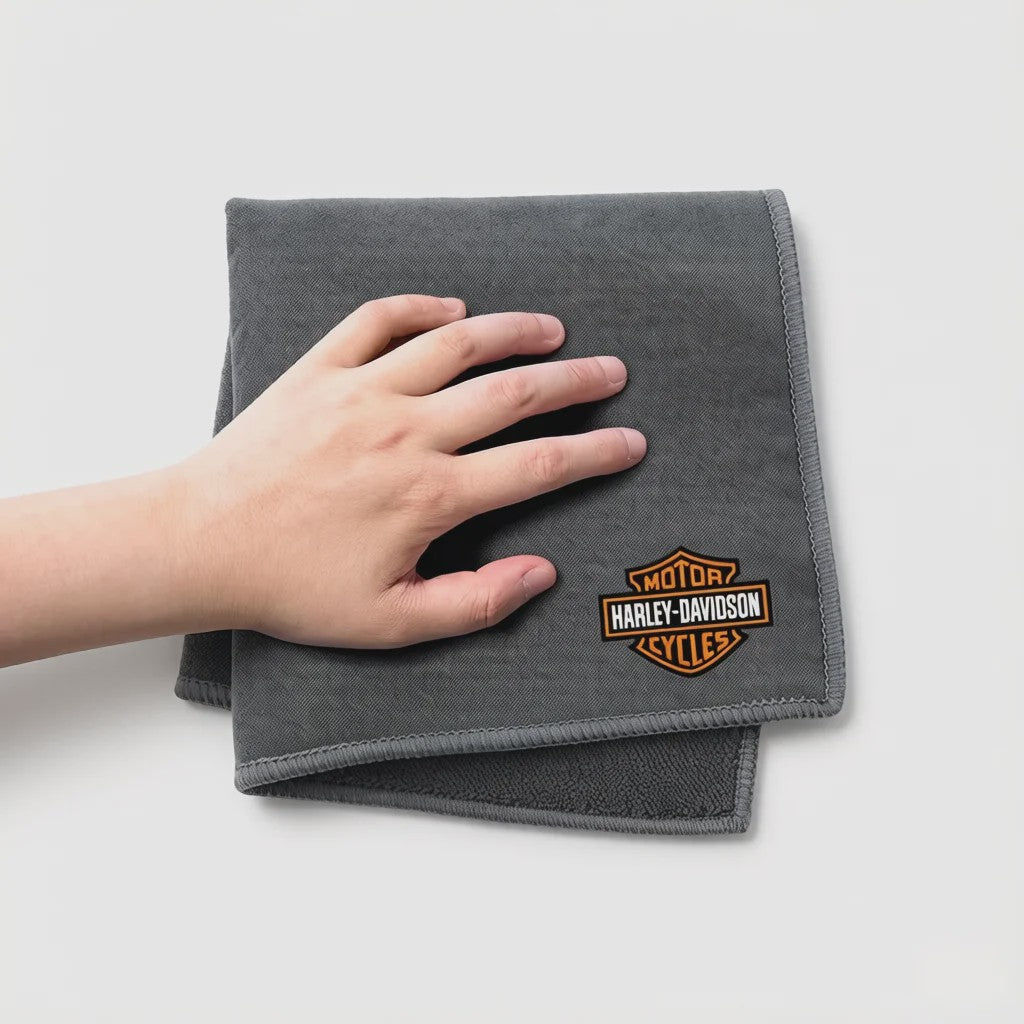 Set van 2 Harley Davidson Microvezel Doeken - Soft Drying Cloth voor Auto & Motor