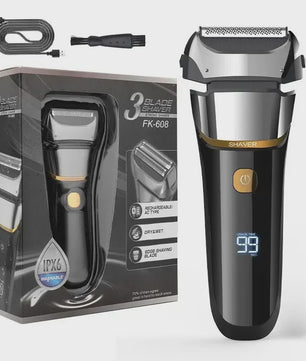 Tinsol FK608 Elektrisch Scheerapparaat Mannen - 3-Mes, Trimmer & Smart Display