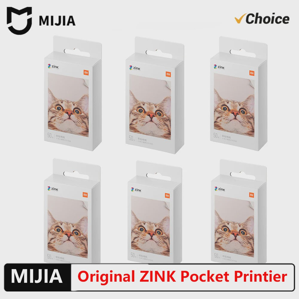 Xiaomi Mijia ZINK Pocket Printer Papier - Zelfklevend, 50 Vel, 3-inch