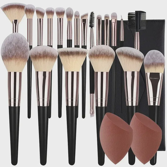 Professionele Make-up Kwasten Set - Zacht & Fluffy voor Foundation, Blush & meer