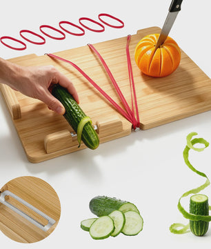 Multifunctionele Bamboe Snijplank - Ideaal voor Vlees, Groenten & Fruit