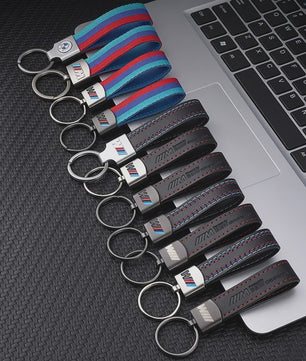Luxe Lederen Sleutelhanger BMW M - Sportief Design voor BMW 1-7 Serie, X1-X7