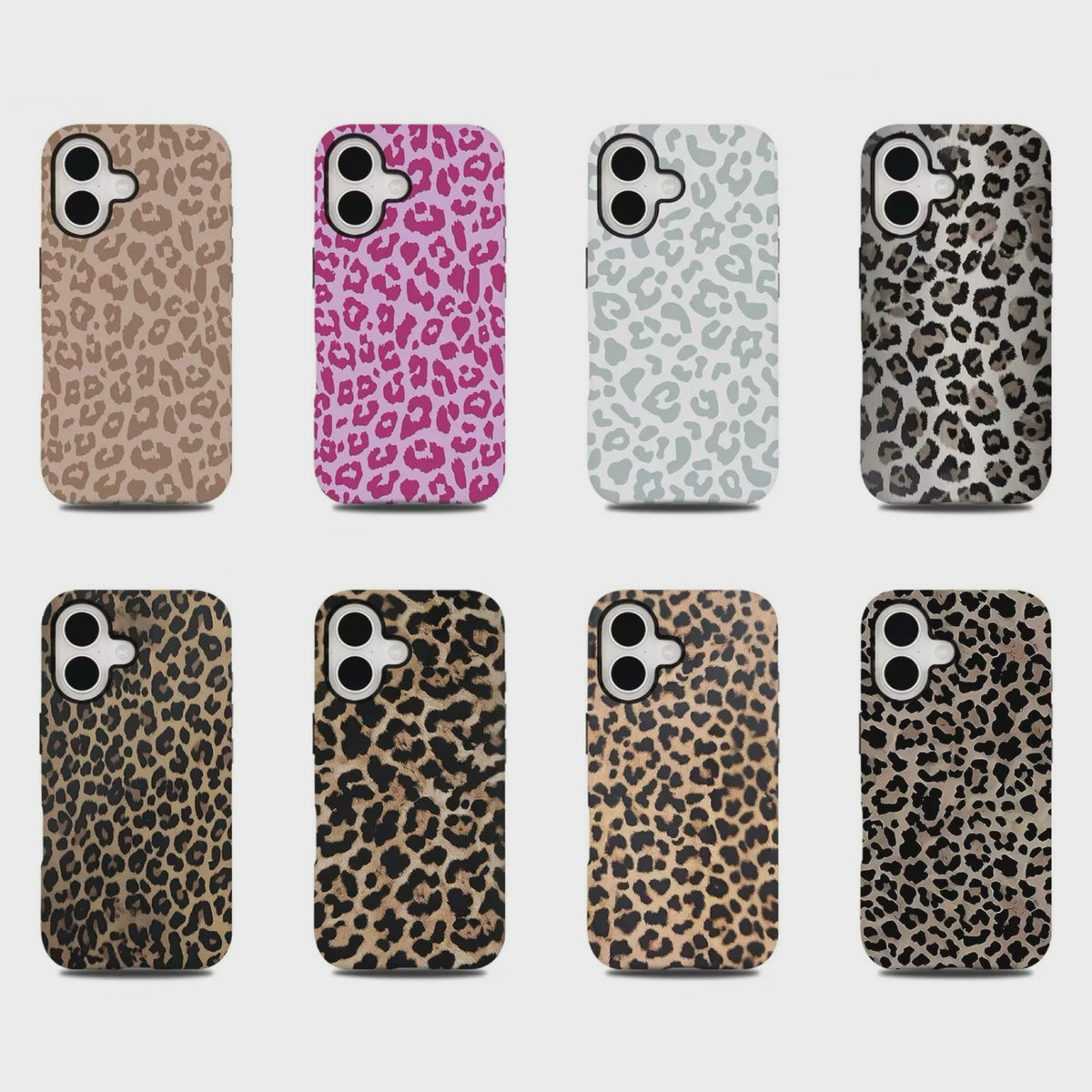 Luxe Leopard Print Hoesje voor iPhone - Dubbellaags Bescherming