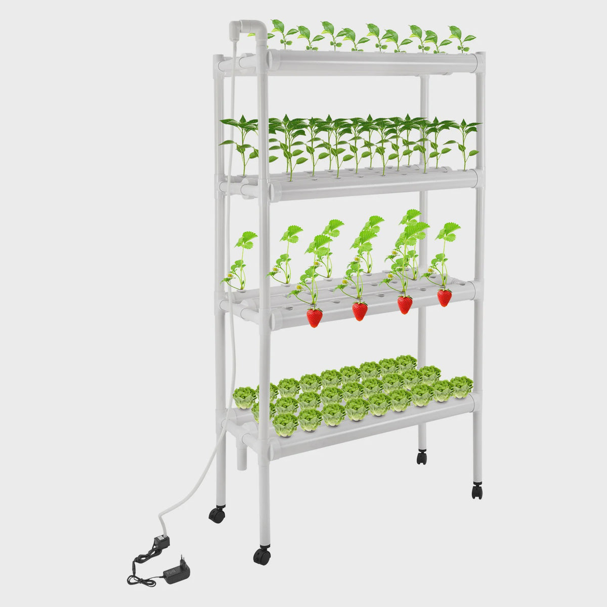Draagbare Hydroponische Kweekset - 108 Plantplaatsen met Waterpomp & Timer