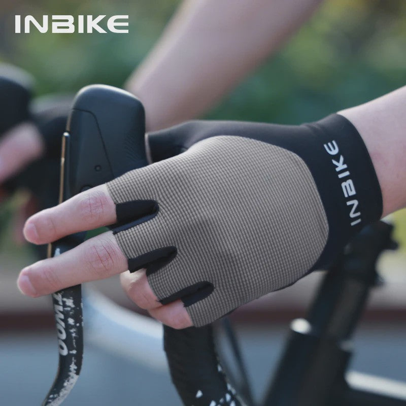 INBIKE Zomer Fietshandschoenen Heren - Ademend, Schokabsorberend & Anti-slip