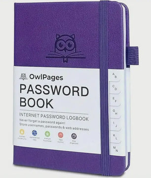 Wachtwoordenboek met Alfabetische Tabs - Hardcover Logboek & Adresorganizer