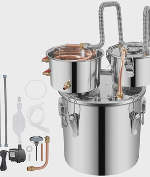 Professionele Alcohol Distilleerderij Kit - 12L, 20L, 30L - Voor Bier, Wijn & Moonshine - DIY Brouwen Thuis