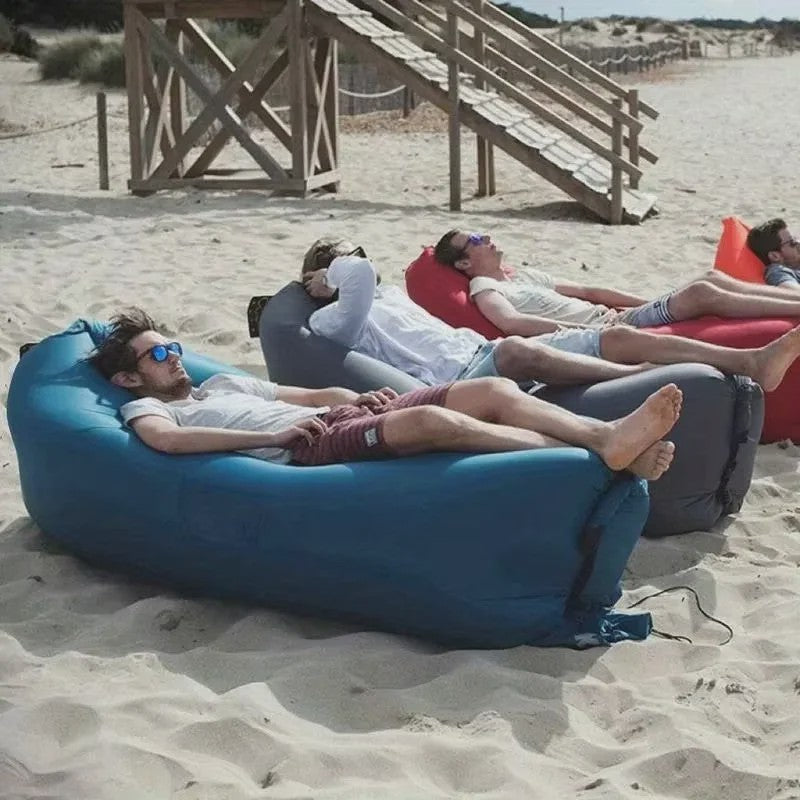 Opblaasbare Lounger & Luchtbank - Snel Opblaasbaar, Comfortabel voor Buiten & Thuis