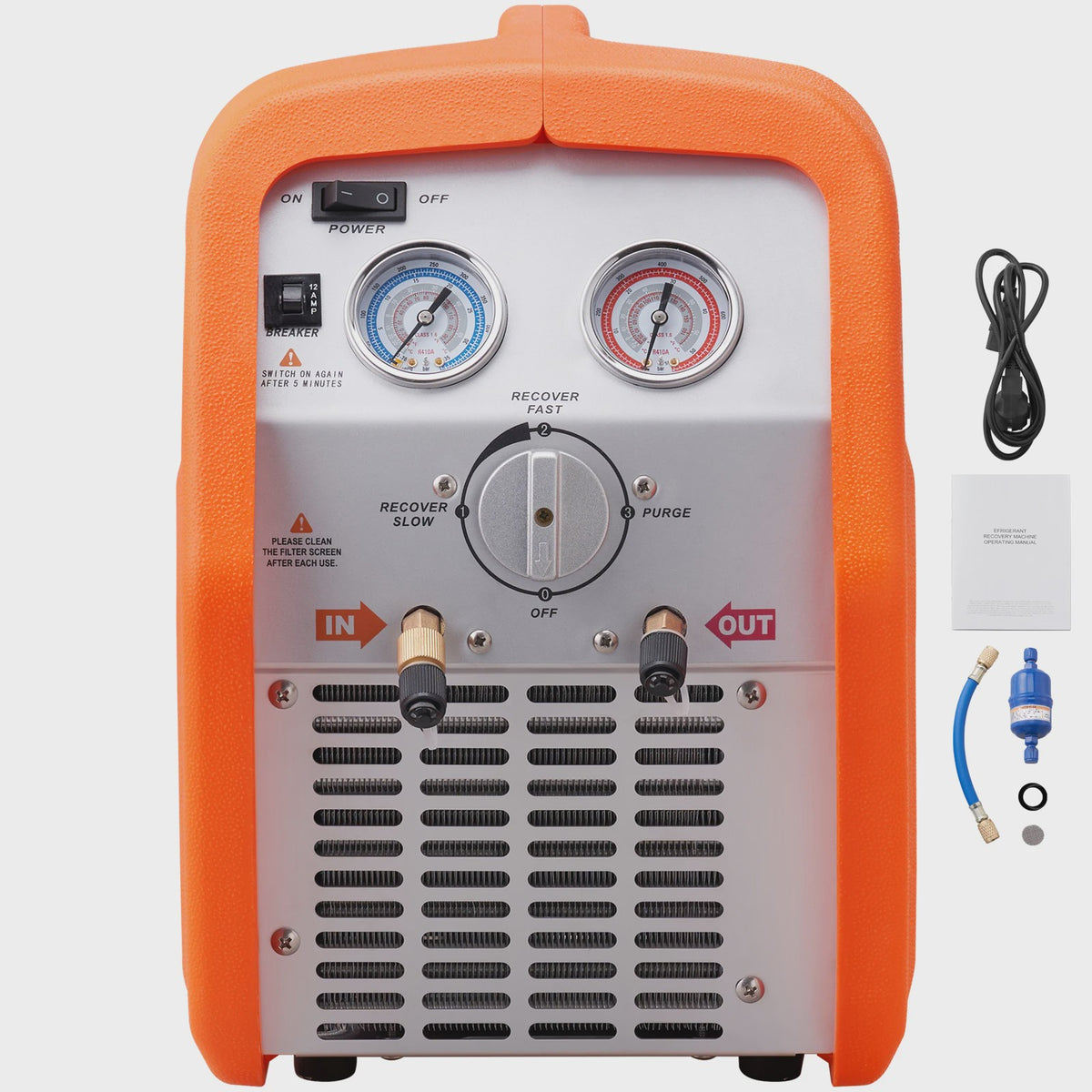 Professionele Koelmiddel Herstelmachine 3/4 PK - Draagbaar & Veilig