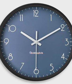 Moderne Donkerblauwe Wandklok - Stille Quartz, 20cm - Woonkamer, Keuken, Slaapkamer Decoratie