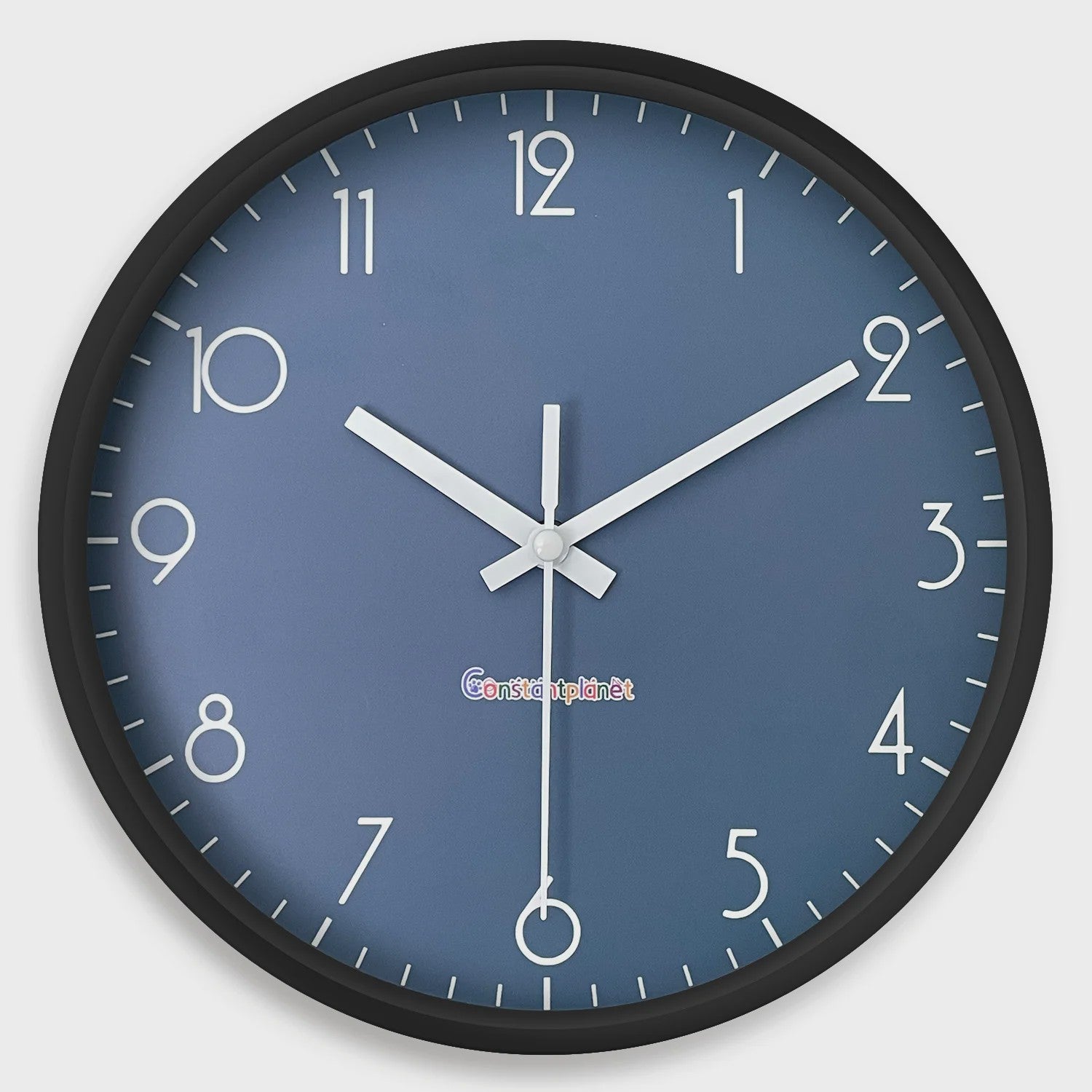 Moderne Donkerblauwe Wandklok - Stille Quartz, 20cm - Woonkamer, Keuken, Slaapkamer Decoratie