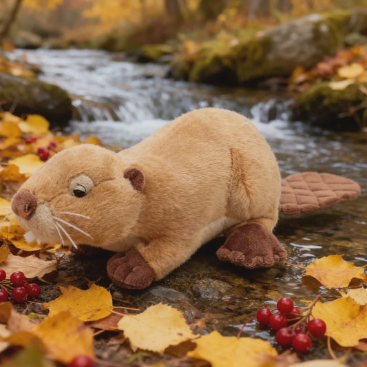 Realistische Bever Knuffel - Zacht Pluche Dier voor Kinderen & Decoratie