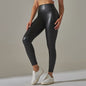 Hoge Taille Kunstleren Legging - Stretchy & All-Season Comfort